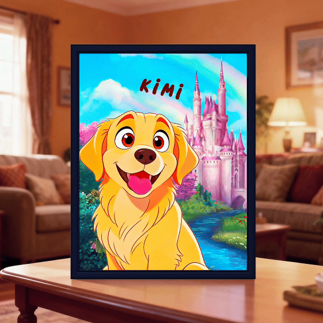 Custom cartoon pet LED art glowing animation