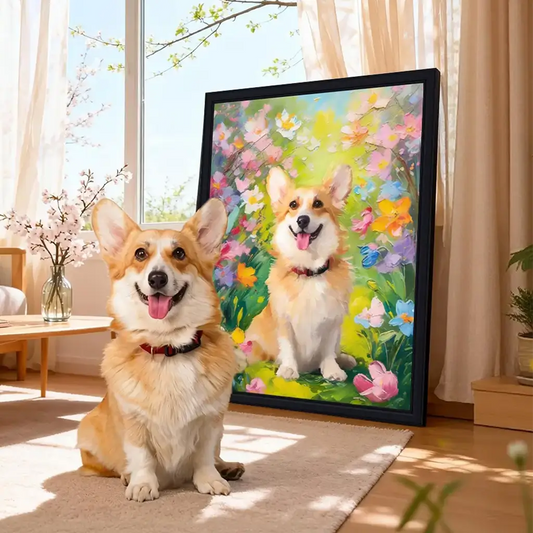Spring Custom Pet Portrait