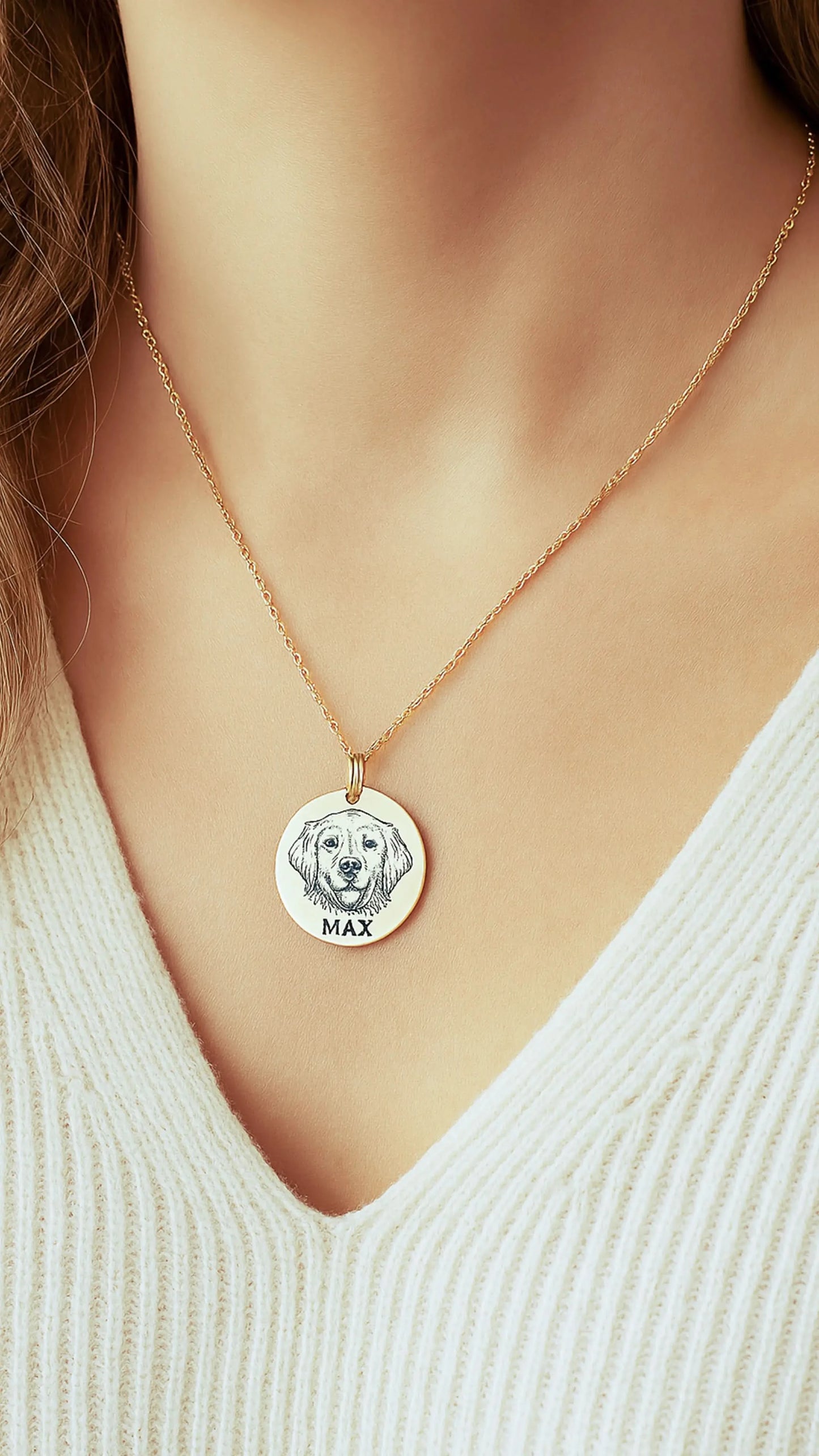 Custom Pet Face Necklace