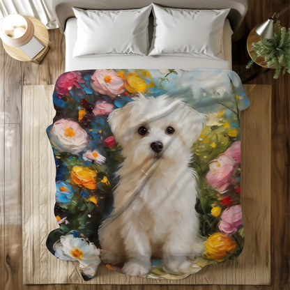 Monet-style garden Pet Blanket