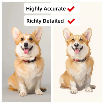 Watercolor Pet Portrait