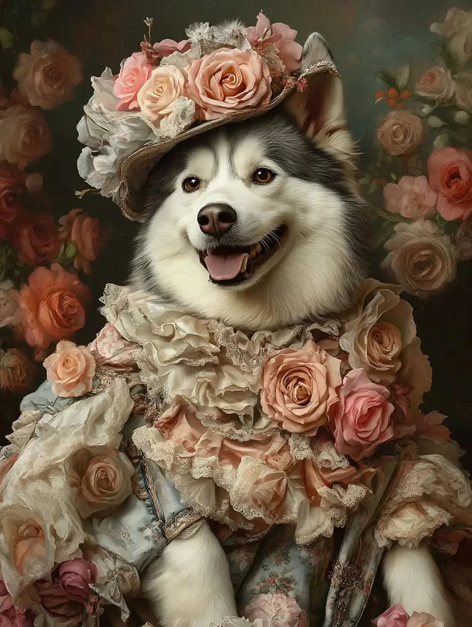 Rococo,Renaissance, Custom Pet Portrait