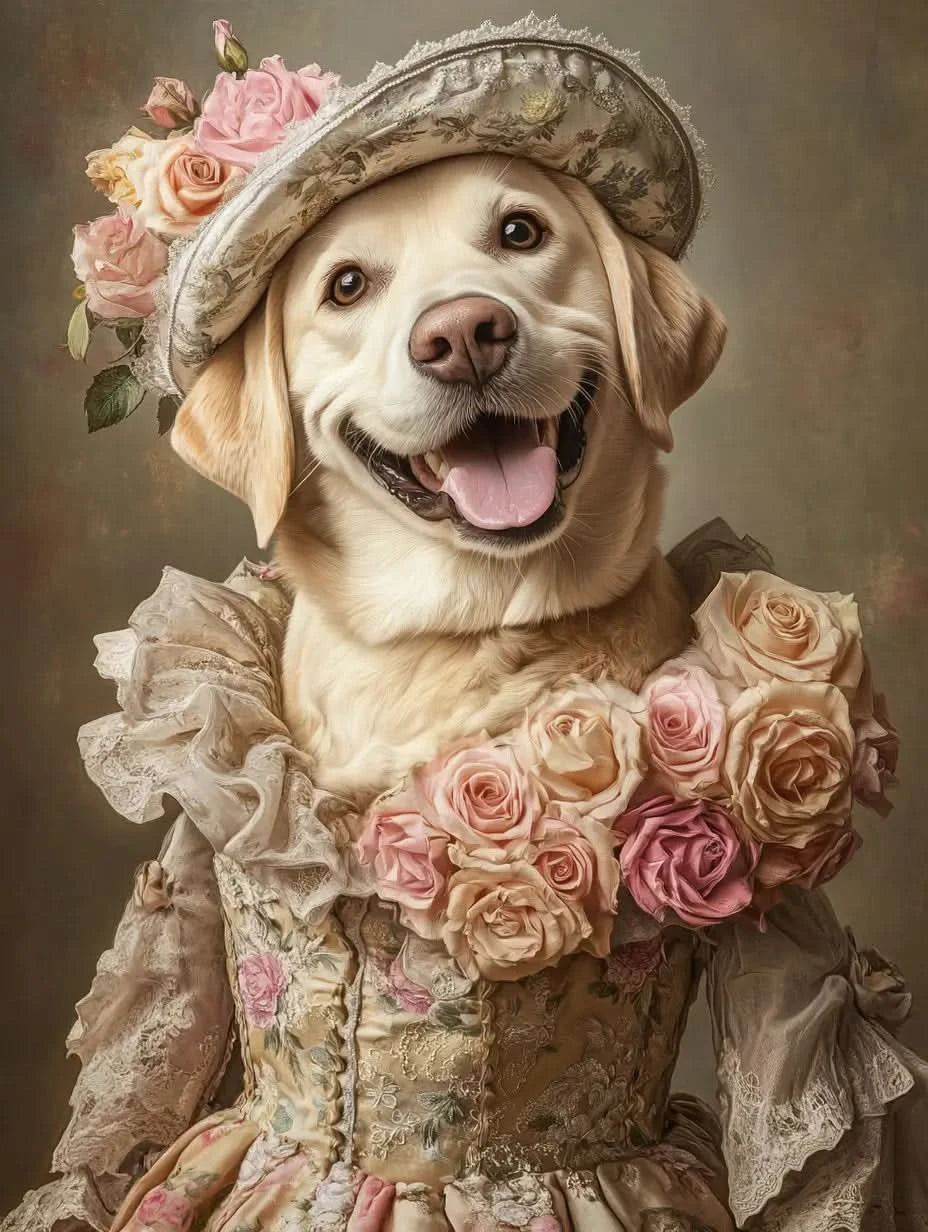 Rococo,Renaissance, Custom Pet Portrait
