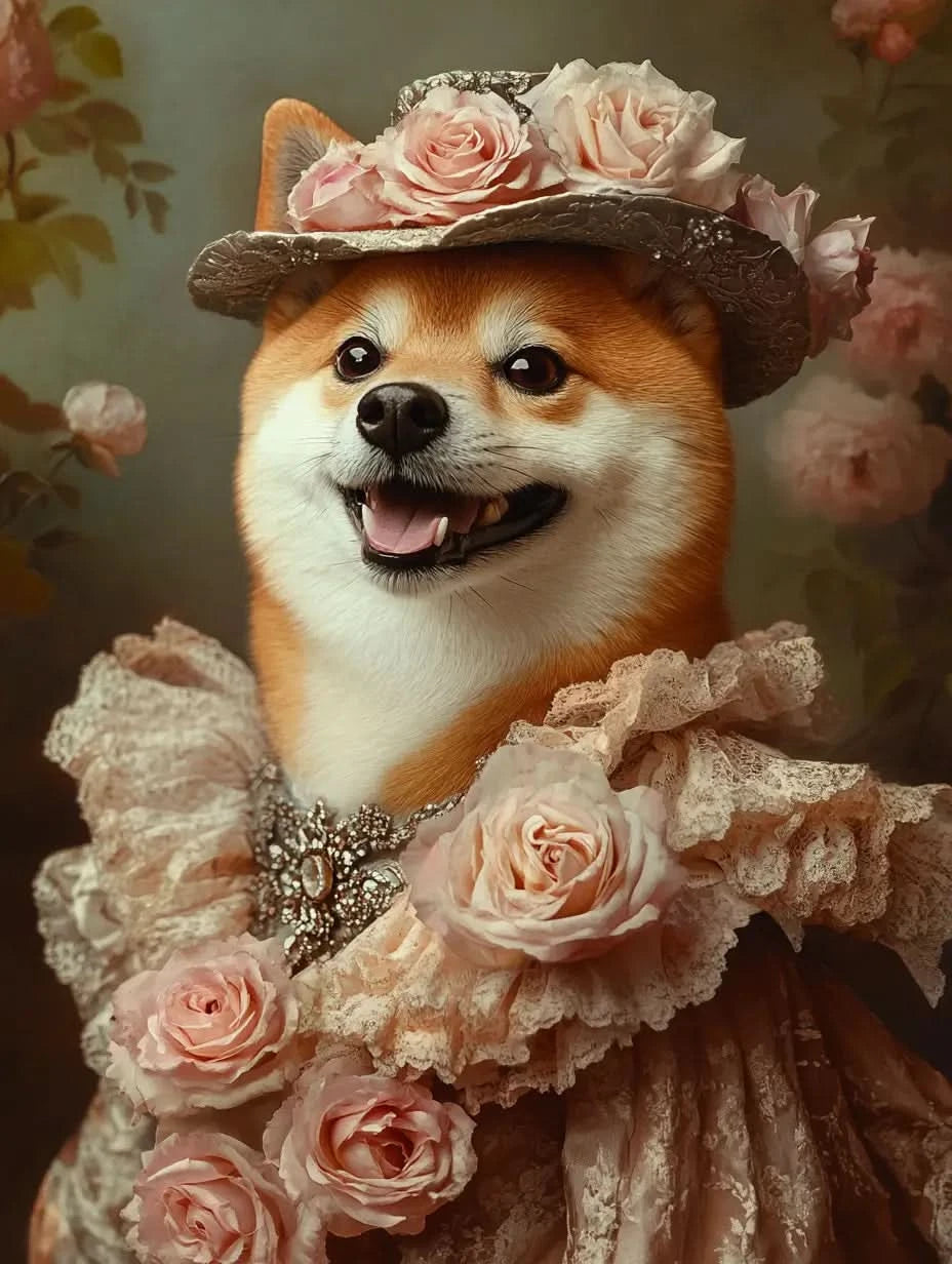 Rococo,Renaissance, Custom Pet Portrait