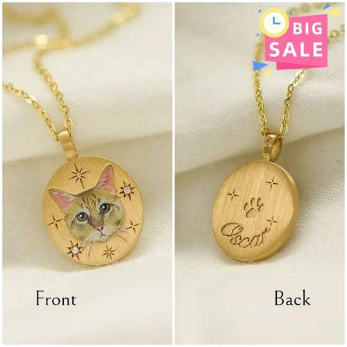 Custom Pet Face Necklace - TailPrints