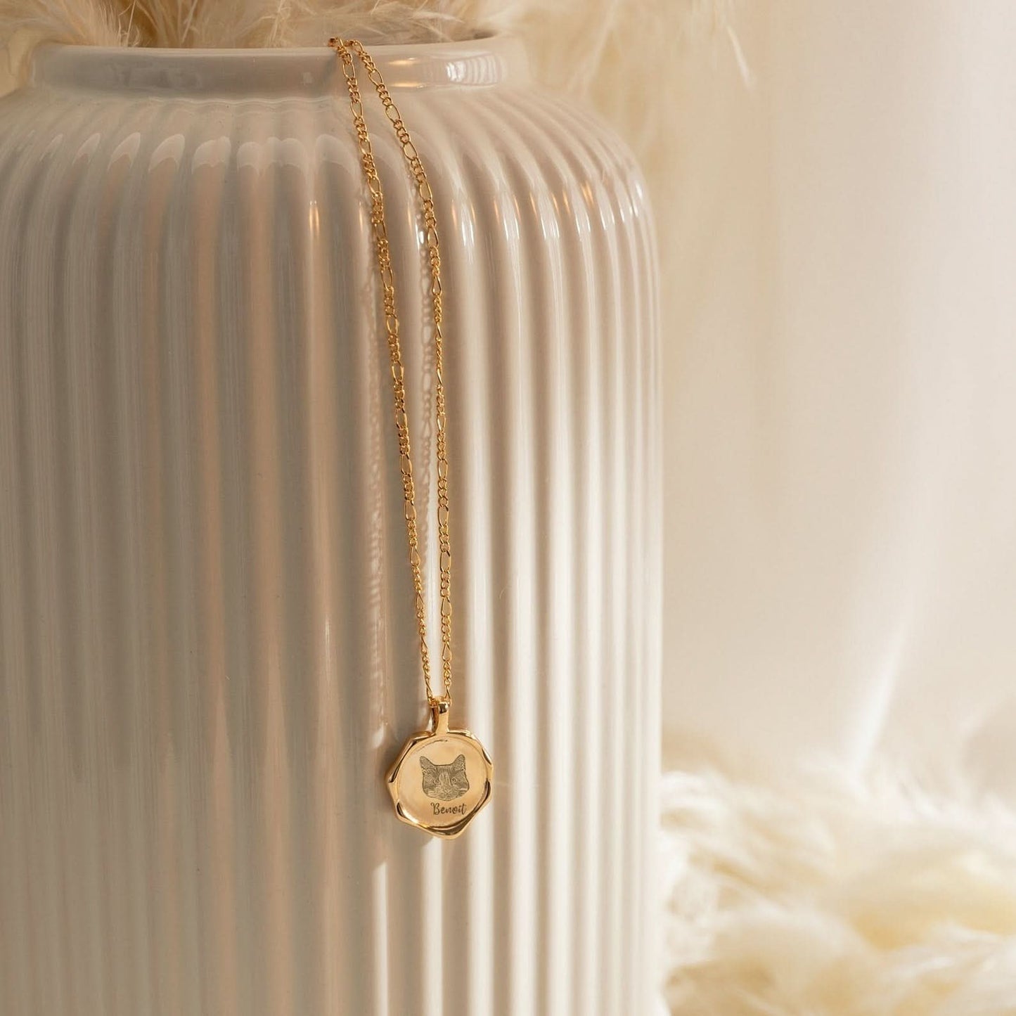 Custom Pet Face Necklace - TailPrints