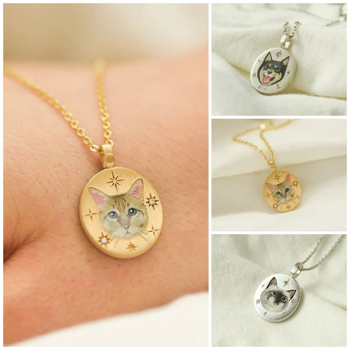 Custom Pet Face Necklace - TailPrints