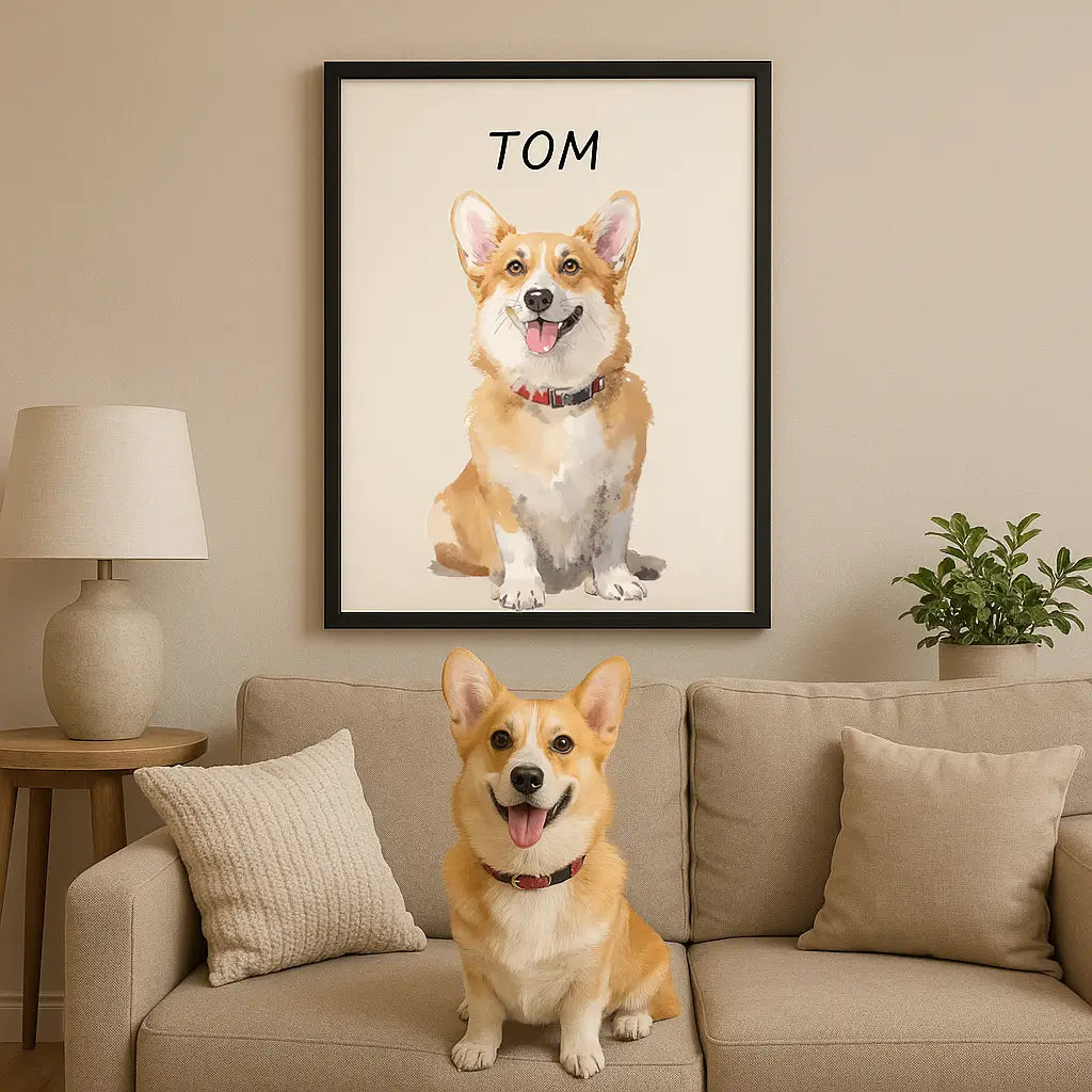 Watercolor Pet Portrait